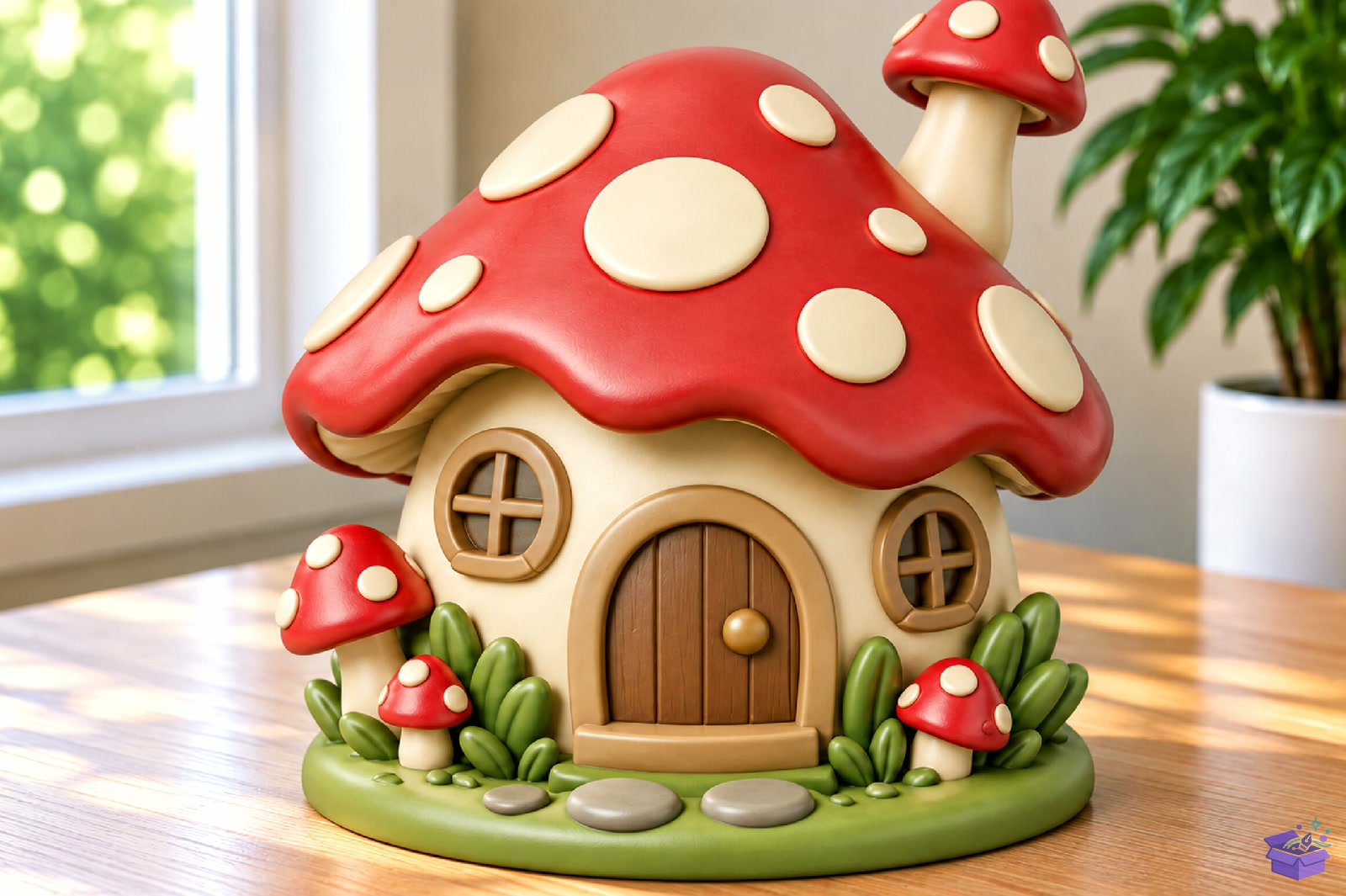 Mushroom Fairy House STL 3D Baskı - 3D Baskı ve Model Dosyası (STL, OBJ, 3MF) - detaylı önizleme 2