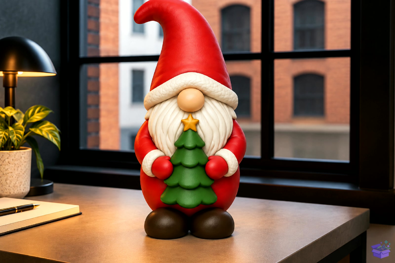 Yılbaşı Gnome STL 3D Baskı - 3D Baskı ve Model Dosyası (STL, OBJ, 3MF) - detaylı önizleme 2