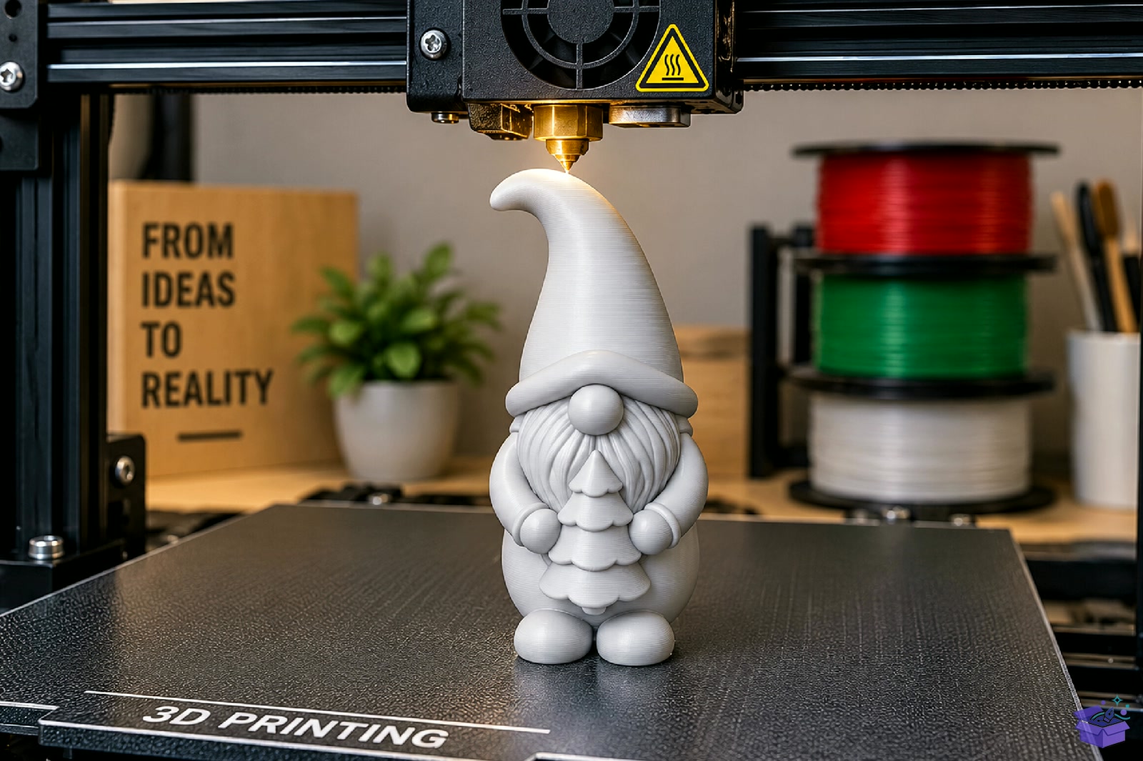 Yılbaşı Gnome STL 3D Baskı - 3D Baskı ve Model Dosyası (STL, OBJ, 3MF) - detaylı önizleme 5