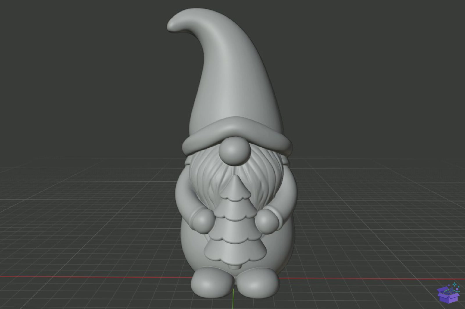 Yılbaşı Gnome STL 3D Baskı - 3D Baskı ve Model Dosyası (STL, OBJ, 3MF) - detaylı önizleme 6