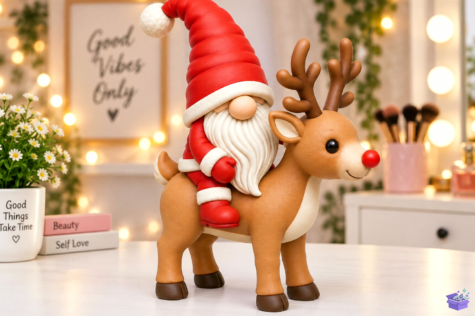 Yılbaşı Ren Geyiği Gnome STL 3D Baskı - 3D Baskı ve Model Dosyası (STL, OBJ, 3MF) - detaylı önizleme 4