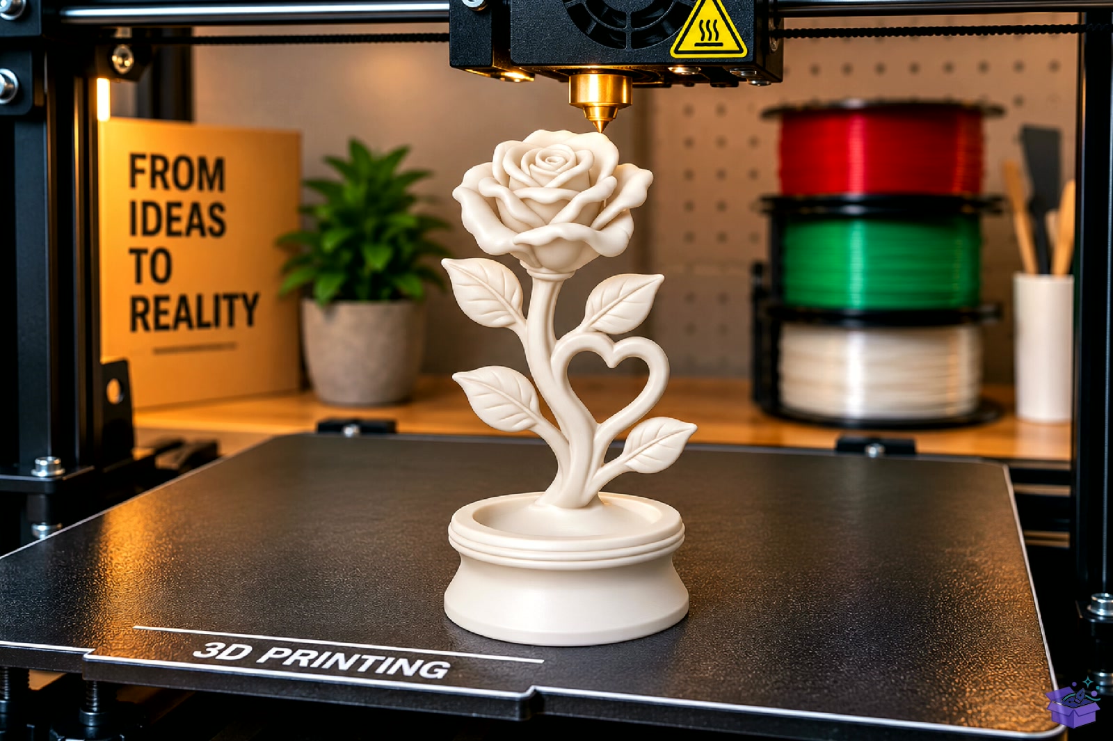 Romantic Rose Kalp Temalı Saksı Tasarımı STL 3D Baskı - 3D Baskı ve Model Dosyası (STL, OBJ, 3MF) - detaylı önizleme 5