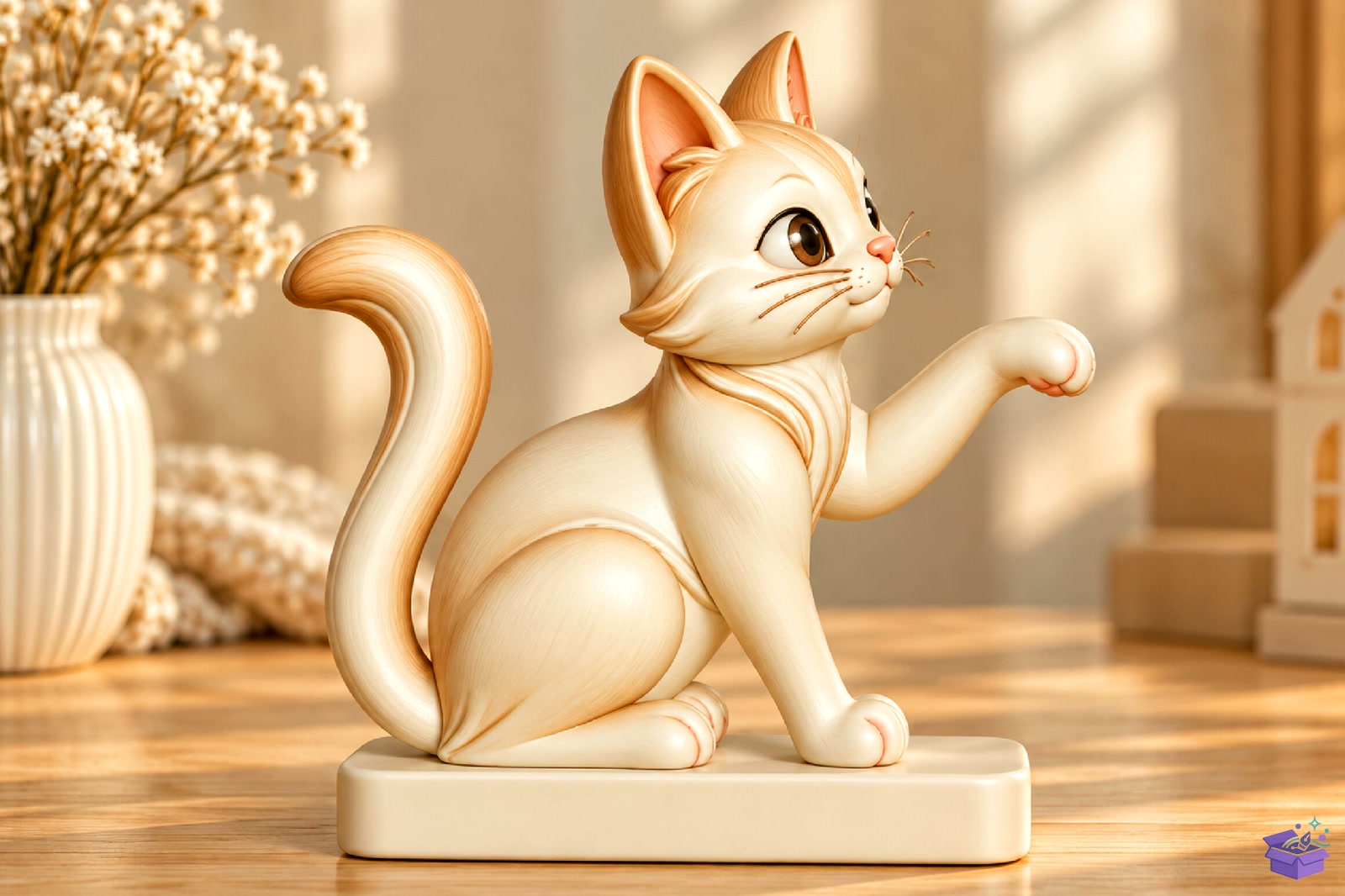 Cute Kedi Sculpture 3D STL - 3D Baskı ve Model Dosyası (STL, OBJ, 3MF)