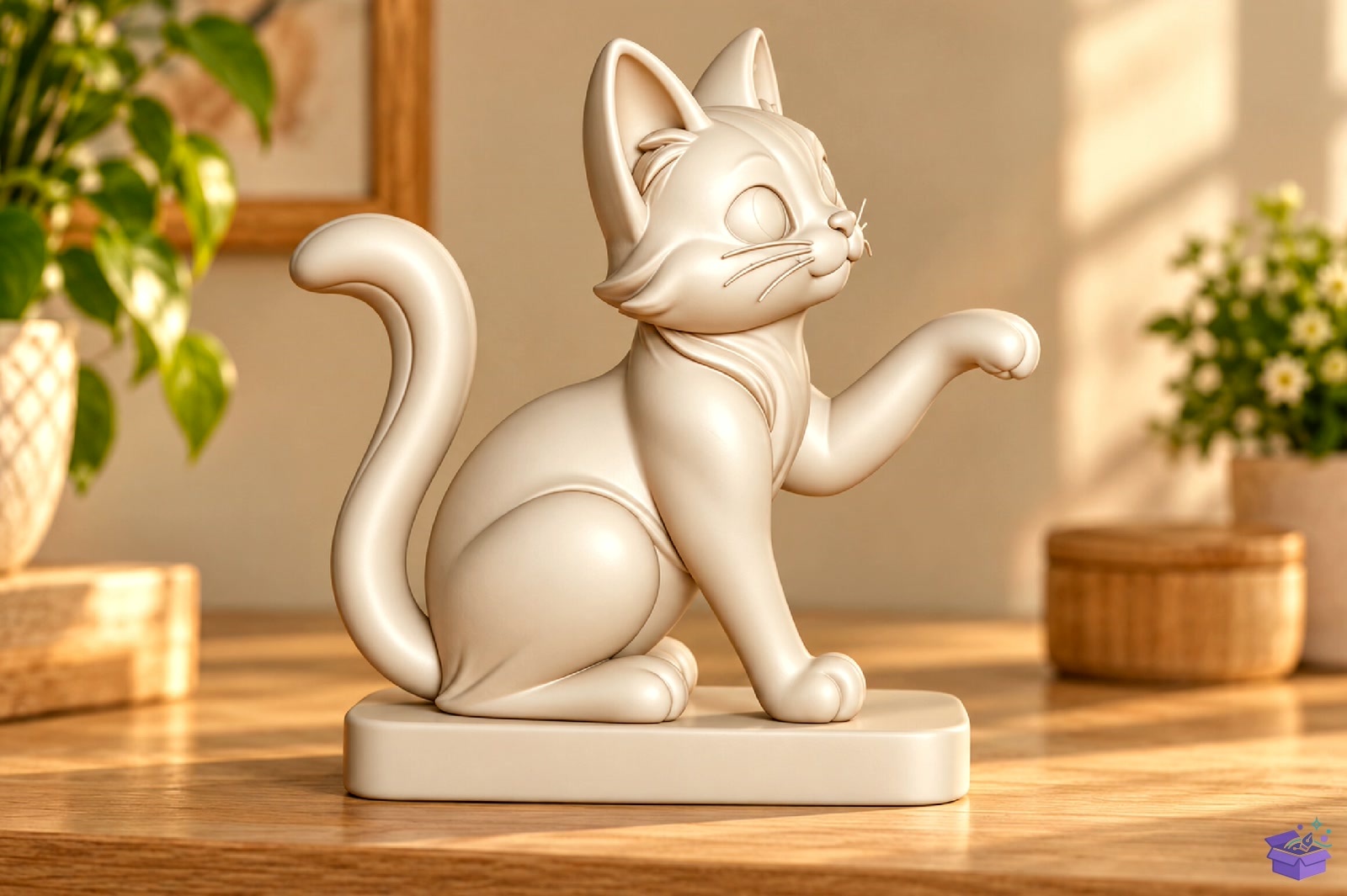 Cute Kedi Sculpture 3D STL - 3D Baskı ve Model Dosyası (STL, OBJ, 3MF) - detaylı önizleme 2