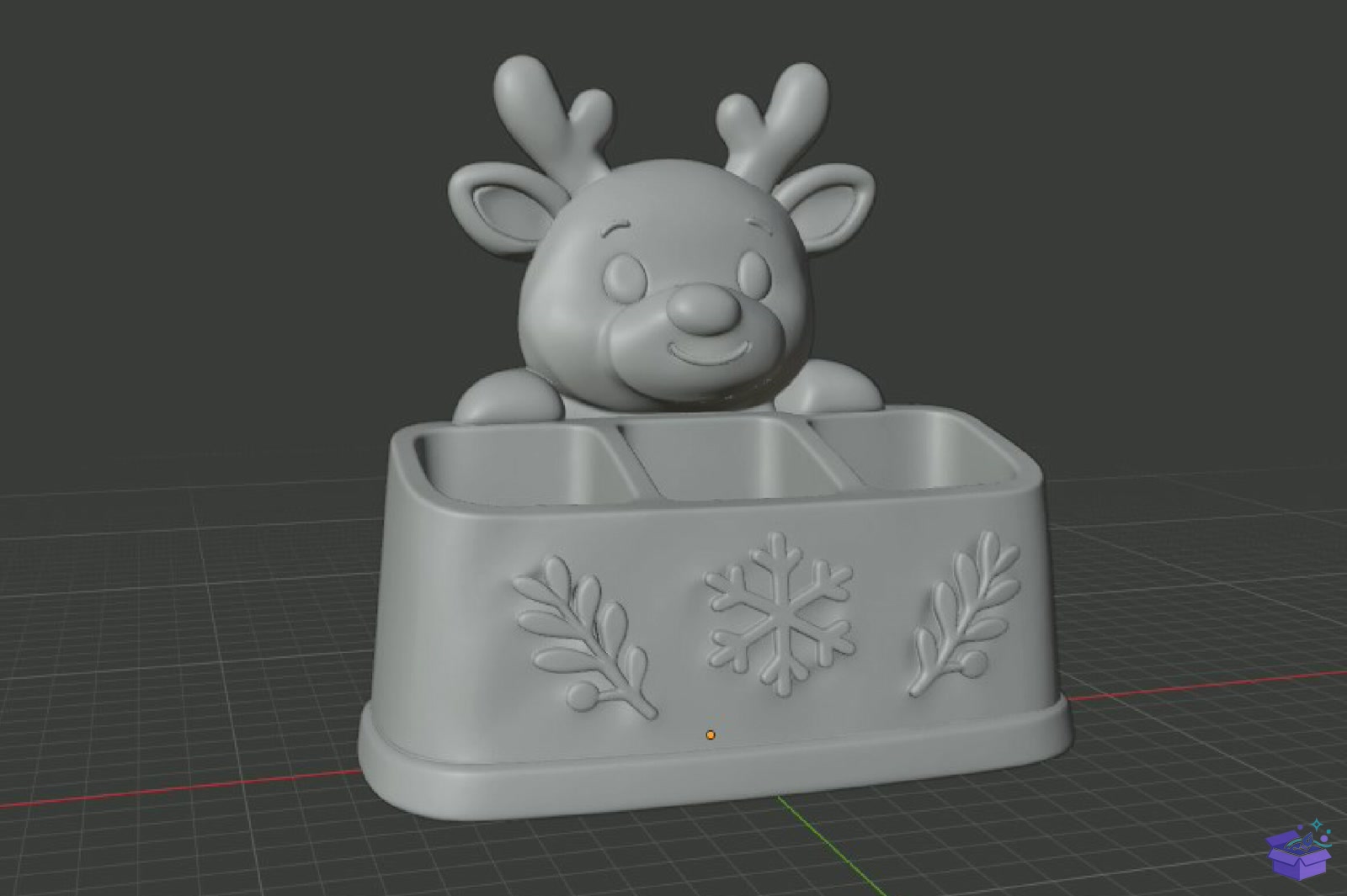 Yılbaşı Ren Geyiği Pet Bowl STL 3D - 3D Baskı ve Model Dosyası (STL, OBJ, 3MF) - detaylı önizleme 5