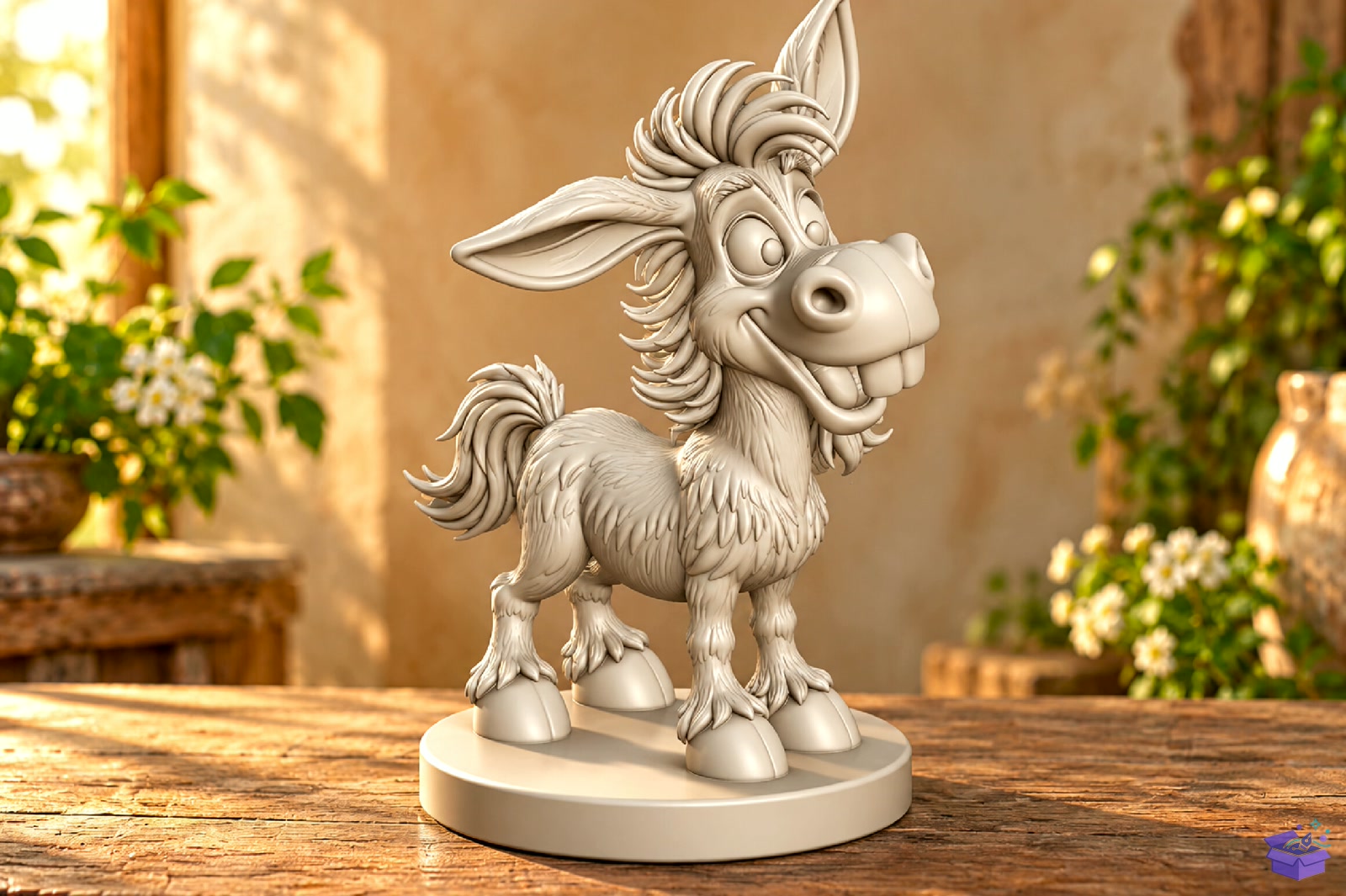 Funny Donkey Sculpture 3D STL - 3D Baskı ve Model Dosyası (STL, OBJ, 3MF) - detaylı önizleme 2