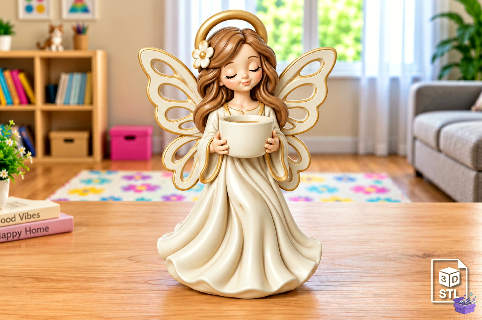 Beautiful Fairy Princess Figurine STL 3D - 3D Baskı ve Model Dosyası (STL, OBJ, 3MF)