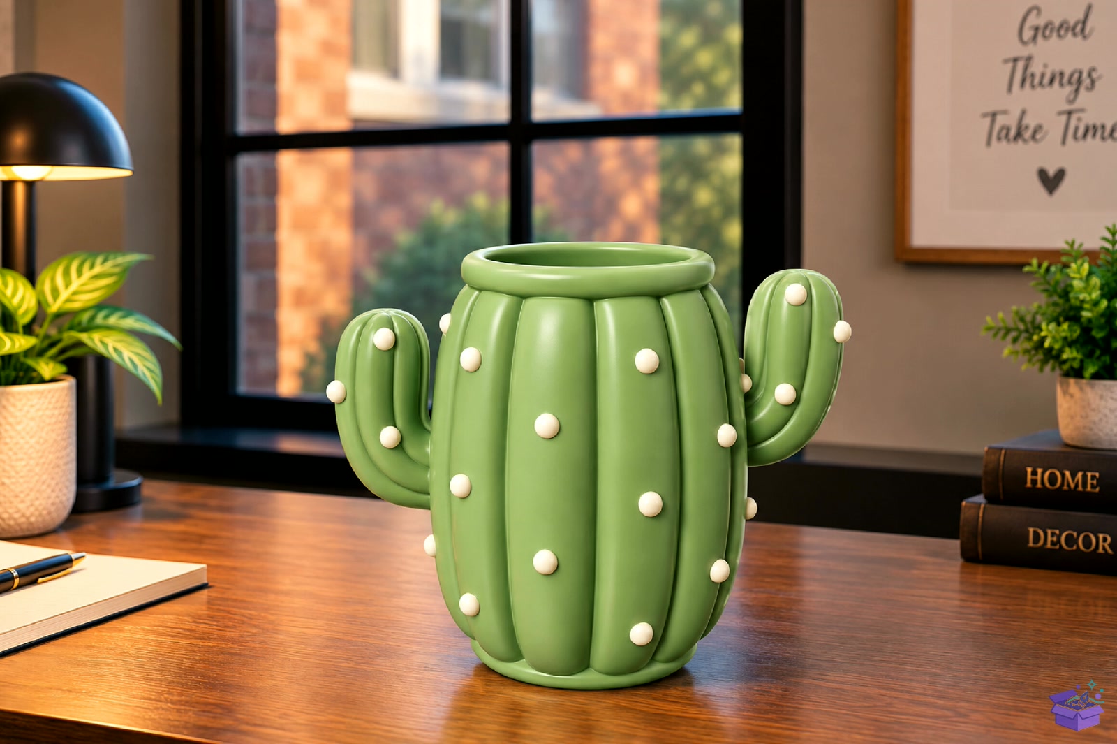 Cactus Masaüstü Kalemlik STL 3D Baskı - 3D Baskı ve Model Dosyası (STL, OBJ, 3MF) - detaylı önizleme 3