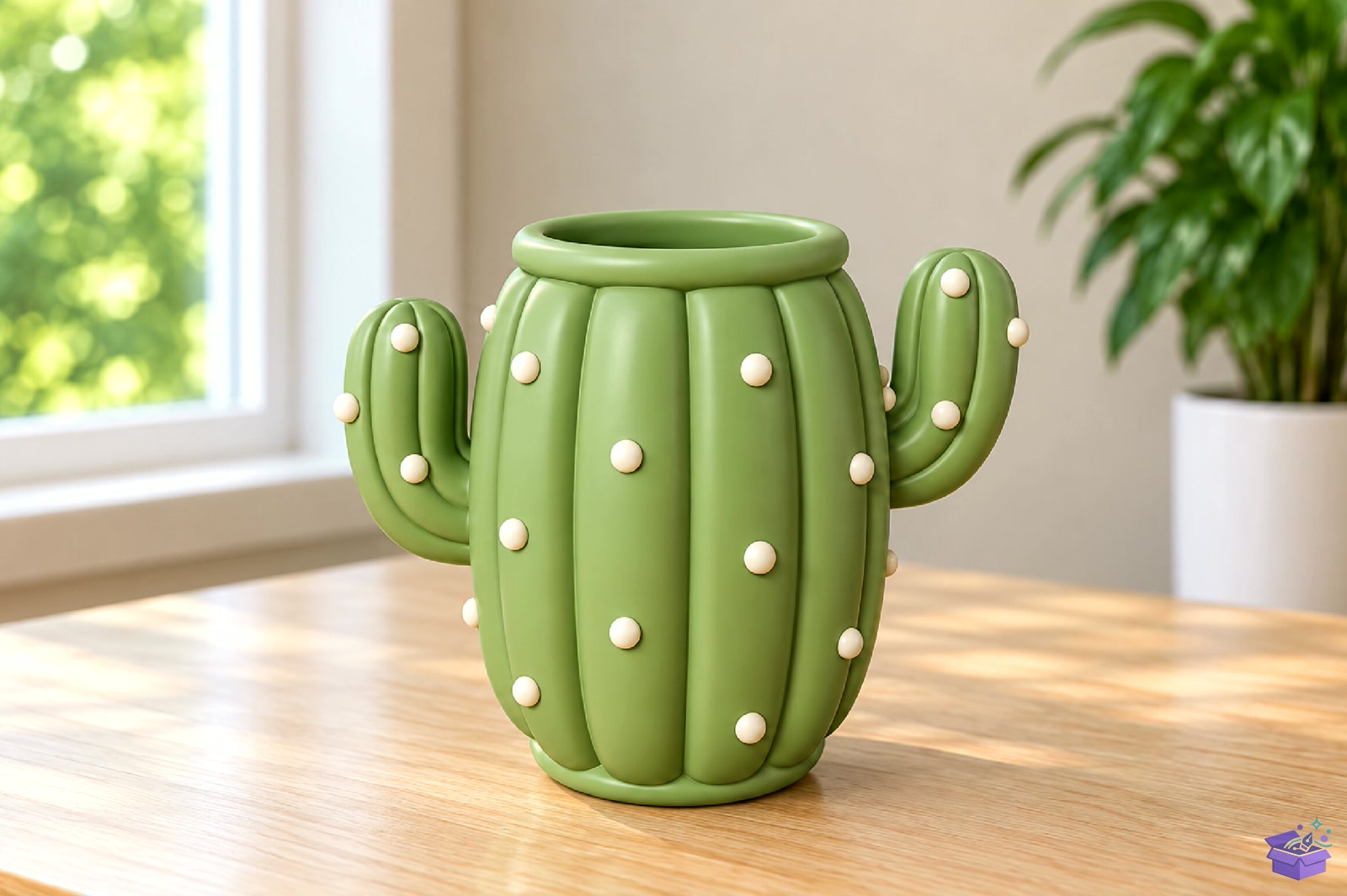 Cactus Masaüstü Kalemlik STL 3D Baskı - 3D Baskı ve Model Dosyası (STL, OBJ, 3MF) - detaylı önizleme 4