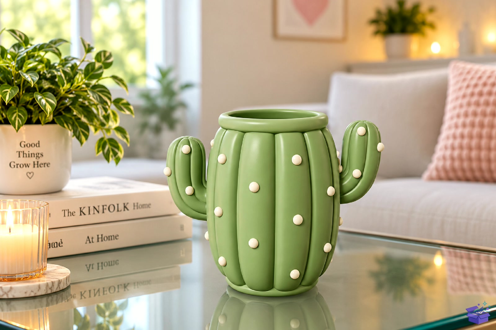 Cactus Masaüstü Kalemlik STL 3D Baskı - 3D Baskı ve Model Dosyası (STL, OBJ, 3MF) - detaylı önizleme 5
