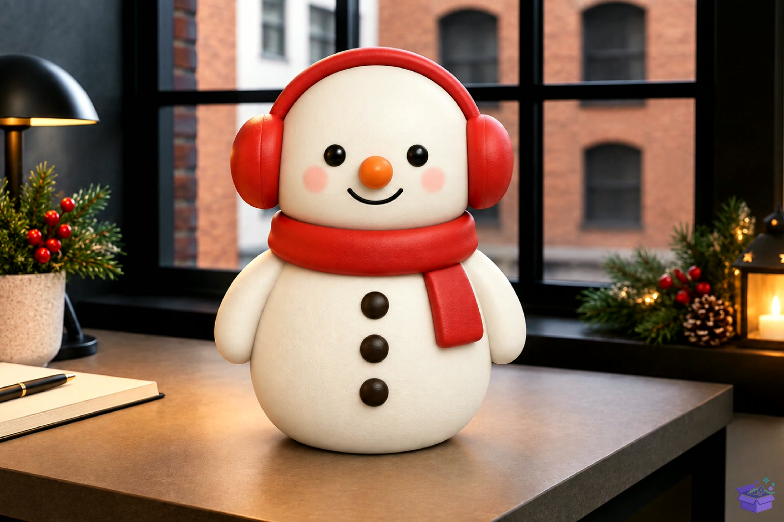 Cute Yılbaşı Snowman STL 3D Baskı - 3D Baskı ve Model Dosyası (STL, OBJ, 3MF) - detaylı önizleme 3