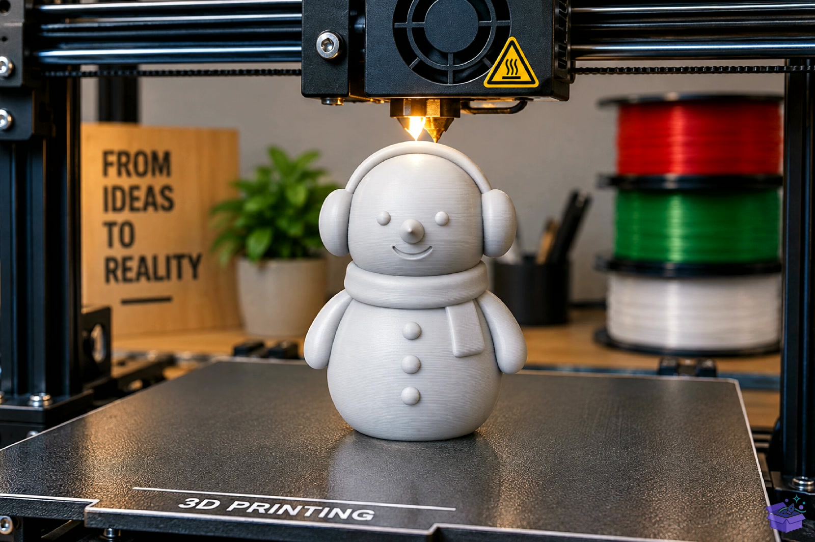 Cute Yılbaşı Snowman STL 3D Baskı - 3D Baskı ve Model Dosyası (STL, OBJ, 3MF) - detaylı önizleme 5