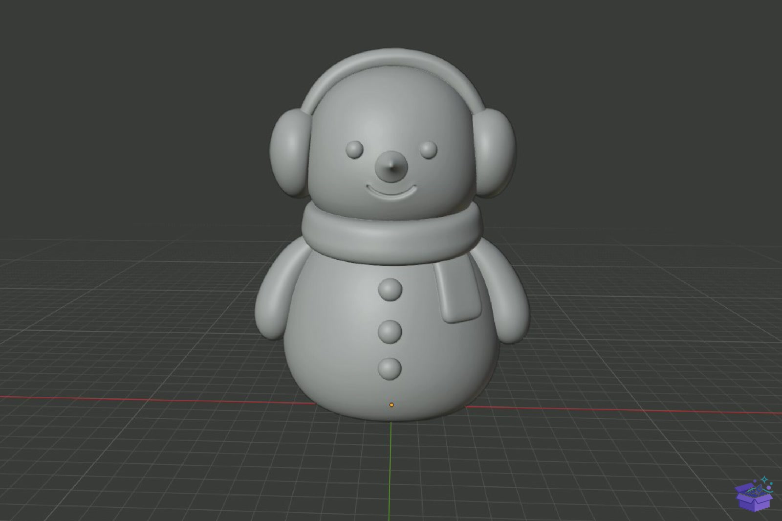 Cute Yılbaşı Snowman STL 3D Baskı - 3D Baskı ve Model Dosyası (STL, OBJ, 3MF) - detaylı önizleme 6