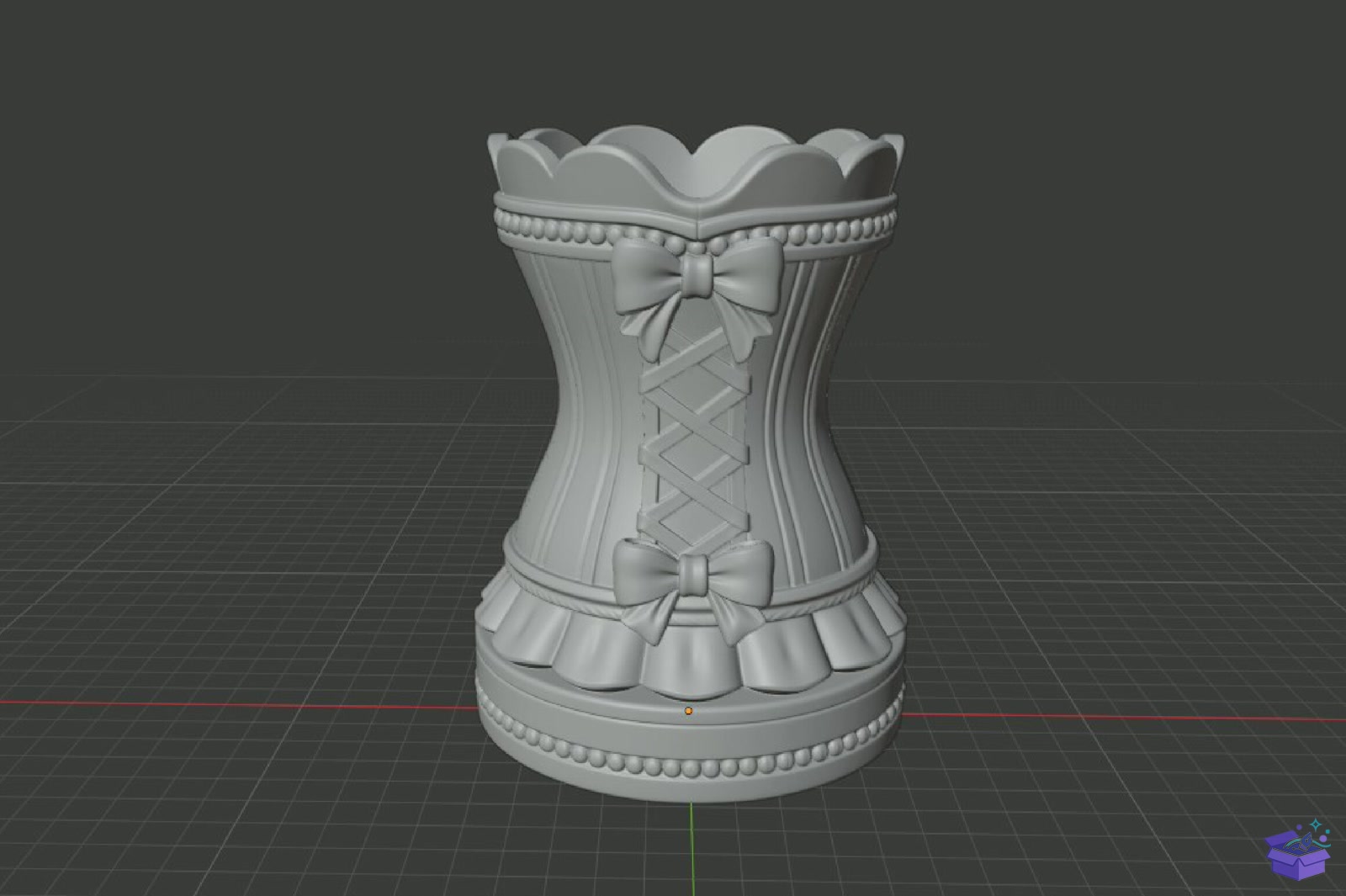 Corset Vazo Tasarımı STL 3D Baskı - 3D Baskı ve Model Dosyası (STL, OBJ, 3MF) - detaylı önizleme 6