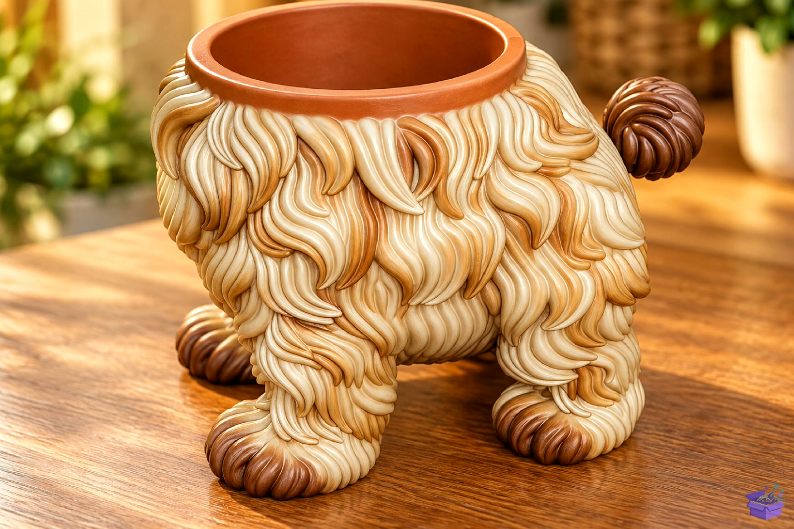 Fluffy Köpek Pencil Tutucu 3D STL - 3D Baskı ve Model Dosyası (STL, OBJ, 3MF) - detaylı önizleme 2