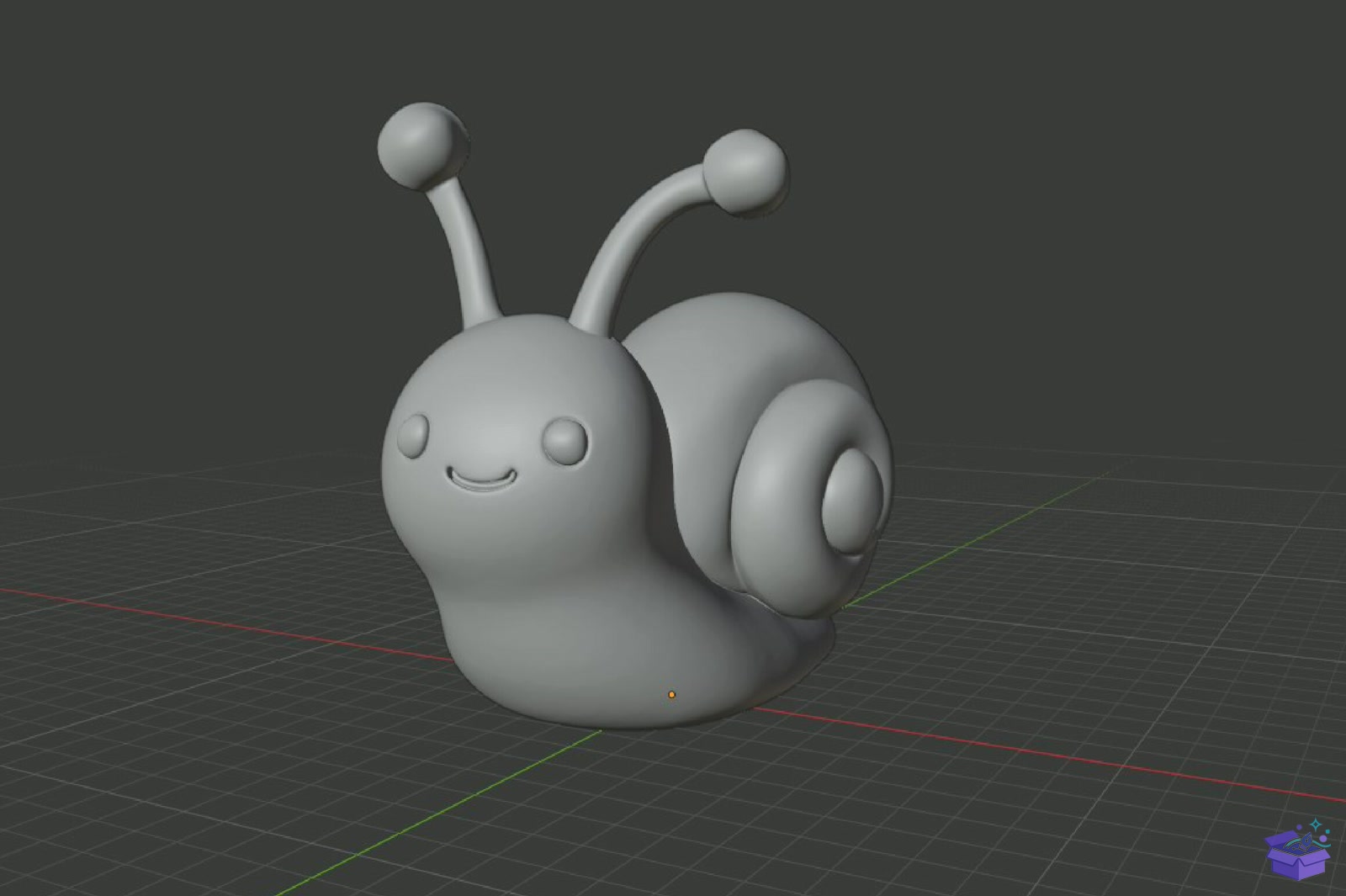 Cute Snail Figurine STL 3D Baskı - 3D Baskı ve Model Dosyası (STL, OBJ, 3MF) - detaylı önizleme 5