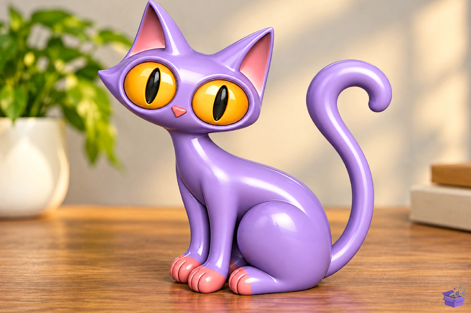Cute Black Kedi Sculpture 3D STL - 3D Baskı ve Model Dosyası (STL, OBJ, 3MF) - detaylı önizleme 2