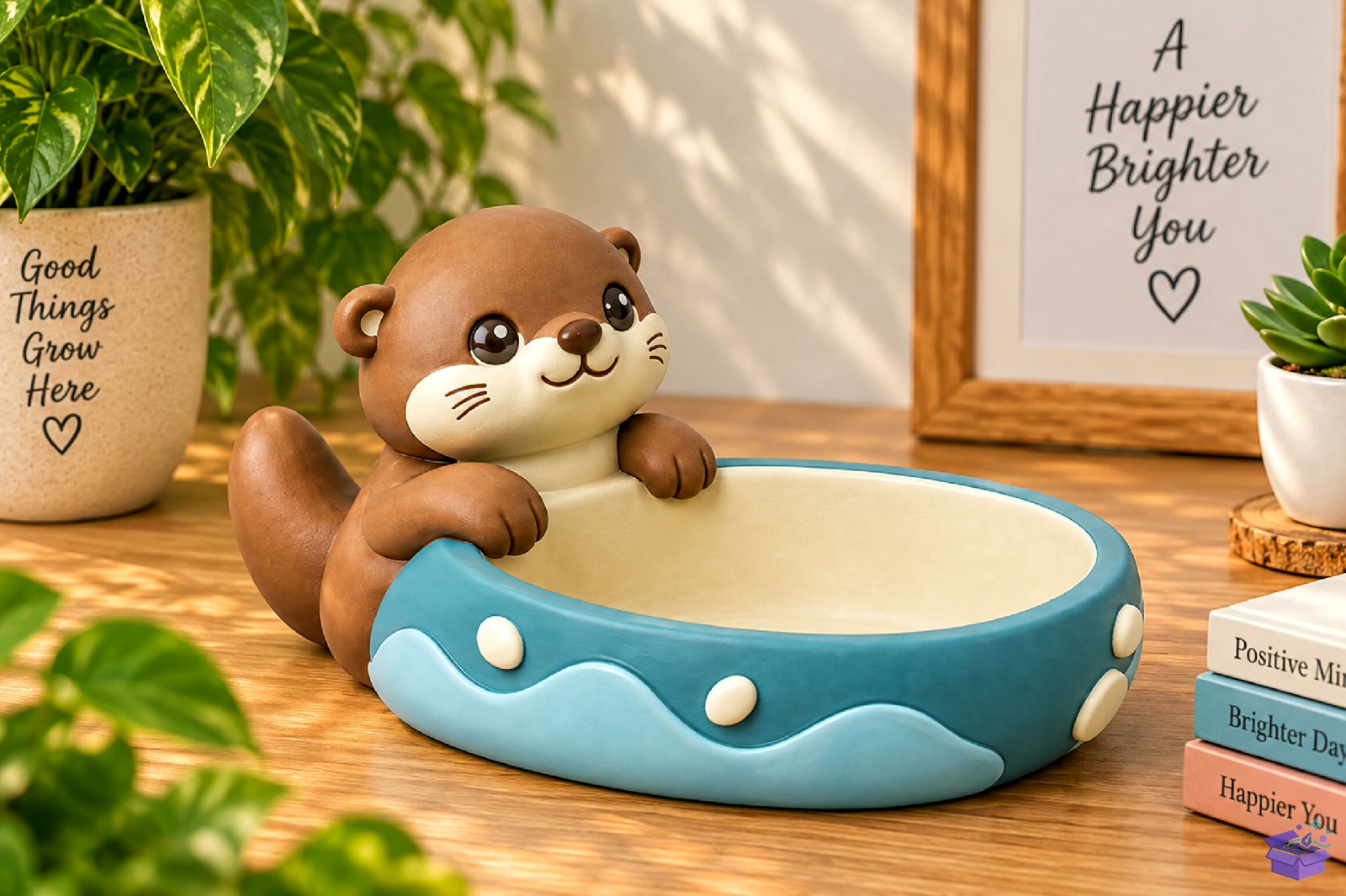 Cute Otter Bowl STL 3D Baskı - 3D Baskı ve Model Dosyası (STL, OBJ, 3MF) - detaylı önizleme 2