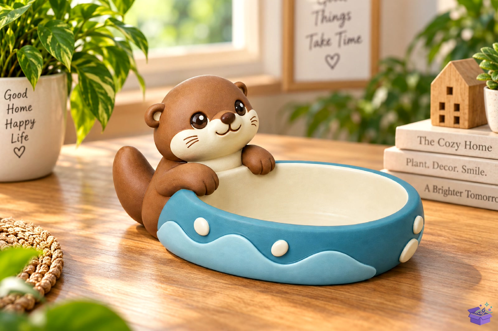 Cute Otter Bowl STL 3D Baskı - 3D Baskı ve Model Dosyası (STL, OBJ, 3MF) - detaylı önizleme 3
