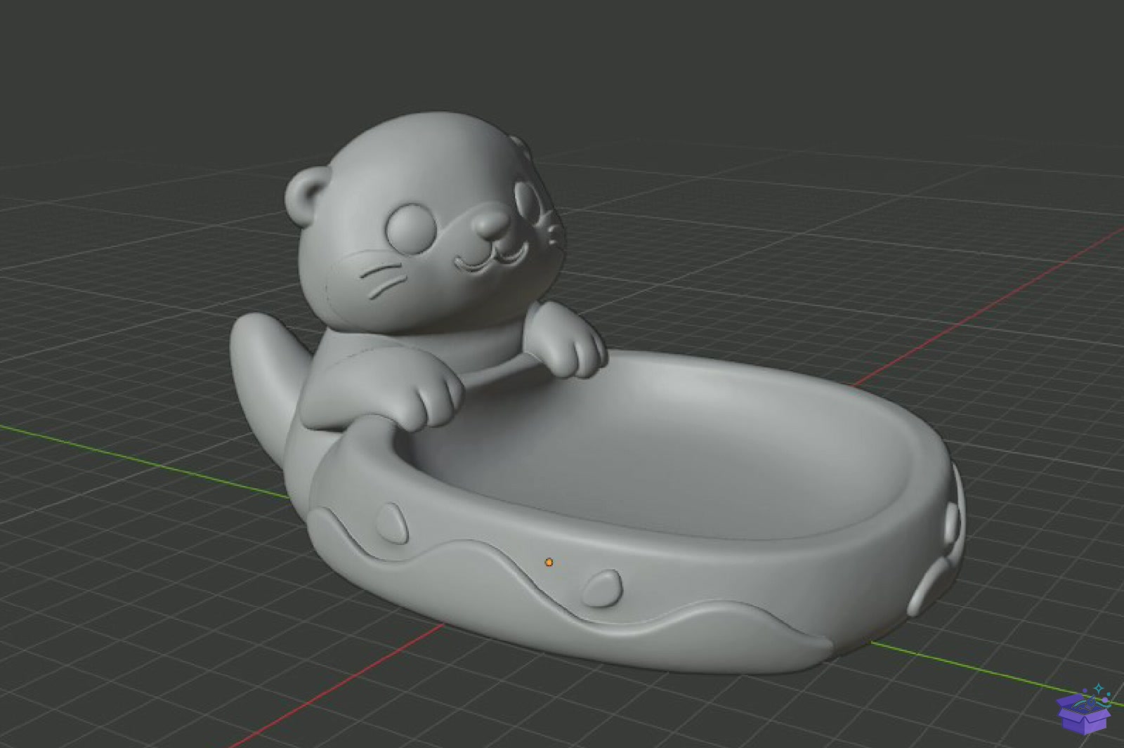 Cute Otter Bowl STL 3D Baskı - 3D Baskı ve Model Dosyası (STL, OBJ, 3MF) - detaylı önizleme 5