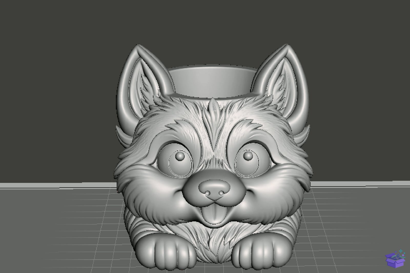 Cute Kedi Pencil Tutucu Sculpture 3D STL - 3D Baskı ve Model Dosyası (STL, OBJ, 3MF) - detaylı önizleme 3