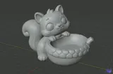 Sevimli Sincap Kase - 3D Baskı ve Model Dosyası (STL) - detaylı önizleme 5
