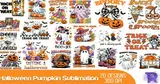 Cadılar Bayramı Pumpkin Süblimasyon Baskı - DTF & Süblimasyon Baskı Tasarımı (SVG, DXF, EPS, PNG) - detaylı önizleme 2