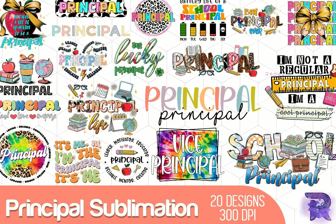 Principal Süblimasyon Baskı - DTF & Süblimasyon Baskı Tasarımı (SVG, DXF, EPS, PNG)