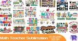 "Math Teacher" Matematik Öğretmeni Tasarımları (20 Tasarım) - DTF & Süblimasyon Baskı Tasarımı (PNG) - detaylı önizleme 2
