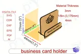 Business Card Tutucu - Lazer Kesim ve Çizim Dosyası (SVG, DXF, EPS, PNG) - detaylı önizleme 2