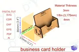 Business Card Tutucu Laser SVG - Lazer Kesim ve Çizim Dosyası (SVG, DXF, EPS, PNG) - detaylı önizleme 2