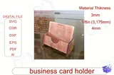Business Card Tutucu Laser SVG - Lazer Kesim ve Çizim Dosyası (SVG, DXF, EPS, PNG) - detaylı önizleme 5