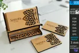 Business Card Tutucu Lazer Kesim Office - El İşi ve Kesim Dosyası (SVG, DXF, EPS, PNG) - detaylı önizleme 4