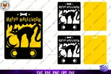 Cadılar Bayramı Kedi Money Card SVG Tutucu - Lazer Kesim ve Çizim Dosyası (SVG, DXF, EPS, PNG) - detaylı önizleme 2