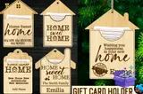 Home Sweet Home Gift Card Tutucu Svg - Lazer Kesim ve Çizim Dosyası (SVG, DXF, EPS, PNG) - detaylı önizleme 1