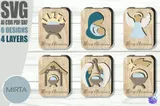 Nativity Gift Card Tutucu Svg Laser - Lazer Kesim ve Çizim Dosyası (SVG, DXF, EPS, PNG) - detaylı önizleme 5