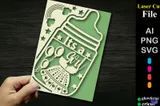 New Baby Card SVG - 3D Baskı ve Model Dosyası (STL, OBJ, 3MF) - detaylı önizleme 2