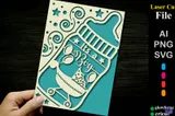 New Baby Card SVG - 3D Baskı ve Model Dosyası (STL, OBJ, 3MF) - detaylı önizleme 4