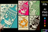 New Baby Card SVG - 3D Baskı ve Model Dosyası (STL, OBJ, 3MF) - detaylı önizleme 6