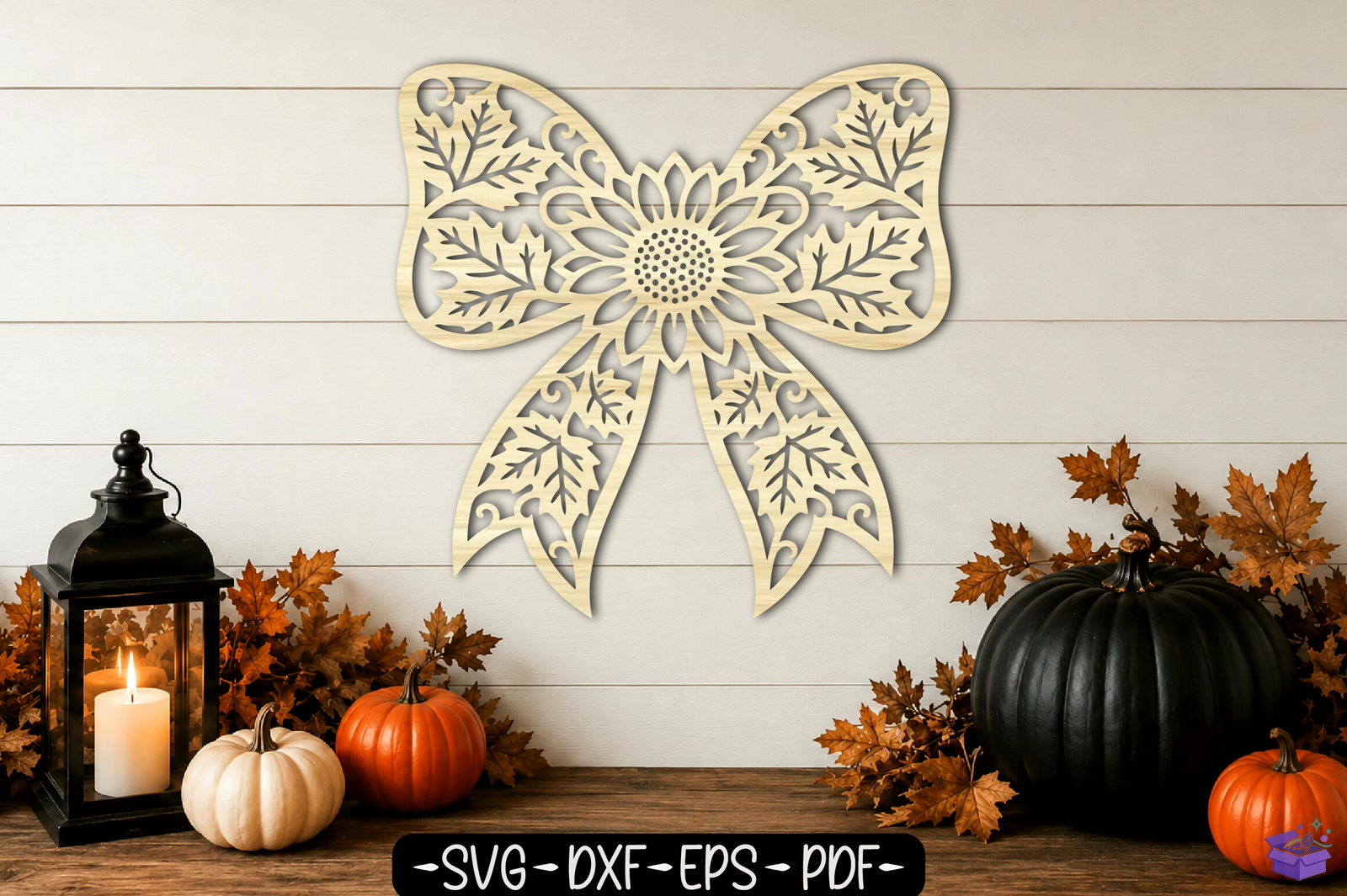 Sunflower Coquette Bow SVG - El İşi ve Kesim Dosyası (SVG, DXF, EPS, PNG)