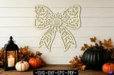 Sunflower Coquette Bow SVG - El İşi ve Kesim Dosyası (SVG, DXF, EPS, PNG) - detaylı önizleme 1