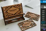 Business Card Tutucu Lazer Kesim Office - El İşi ve Kesim Dosyası (SVG, DXF, EPS, PNG) - detaylı önizleme 1
