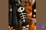 Crochet Skeleton Fish Anahtarlık - El İşi ve Kesim Dosyası (SVG, DXF, EPS, PNG) - detaylı önizleme 2