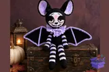 Cadılar Bayramı Bat Crochet Desen - Makine Nakış Deseni (SVG, DXF, EPS, PNG) - detaylı önizleme 2