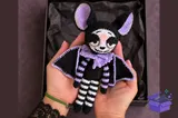 Cadılar Bayramı Bat Crochet Desen - Makine Nakış Deseni (SVG, DXF, EPS, PNG) - detaylı önizleme 3