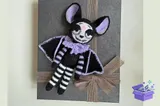 Cadılar Bayramı Bat Crochet Desen - Makine Nakış Deseni (SVG, DXF, EPS, PNG) - detaylı önizleme 4