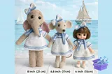 Sailor Doll Clothes Crochet Desen PDF - El İşi ve Kesim Dosyası (SVG, DXF, EPS, PNG) - detaylı önizleme 2