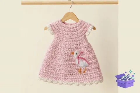 Little Goose Doll Dress Crochet Desen - Makine Nakış Deseni (SVG, DXF, EPS, PNG) - El İşi & Zanaat İndir (DXF, SVG, EPS)