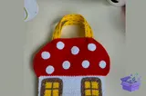 Mushroom House Bag Crochet Desen - El İşi ve Kesim Dosyası (SVG, DXF, EPS, PNG) - detaylı önizleme 3