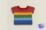 Rainbow Doll Clothes Crochet Desen - Makine Nakış Deseni (SVG, DXF, EPS, PNG) - detaylı önizleme 2